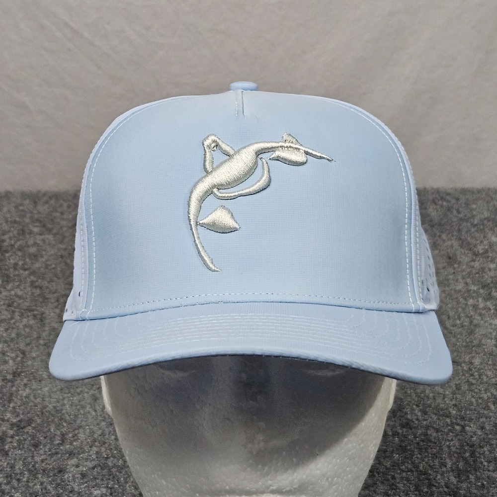 Zapped Hat Fishing Golf Light Blue Marlin Snapback Active Performance Cap